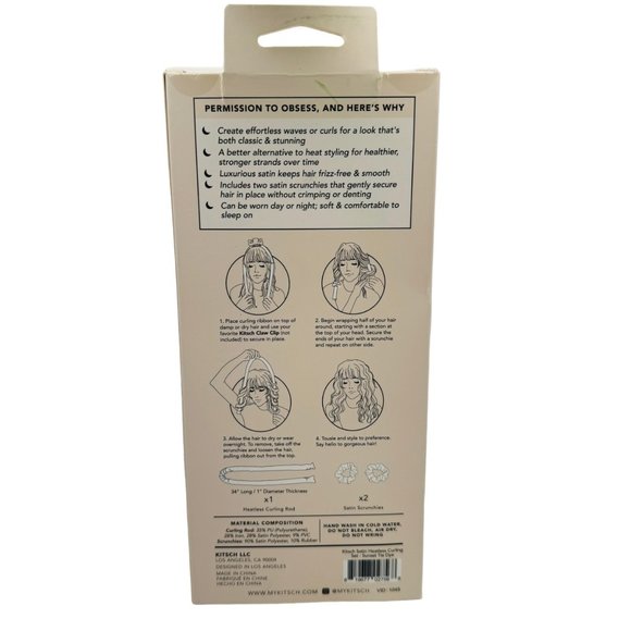 Kitsch Heatless Curling Set Satin Heatless Curling Set - Sunset Tie Dye - Picture 2 of 5